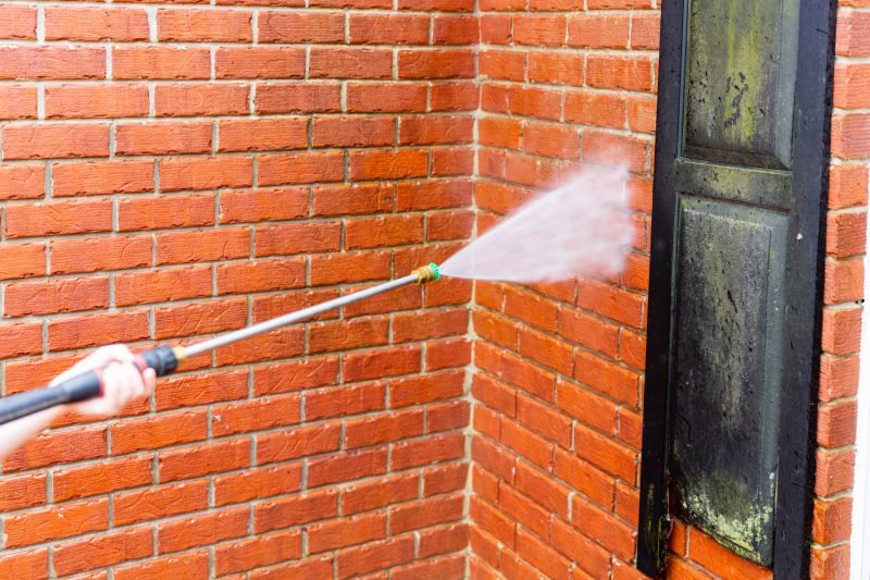 Brick Home Power Washing