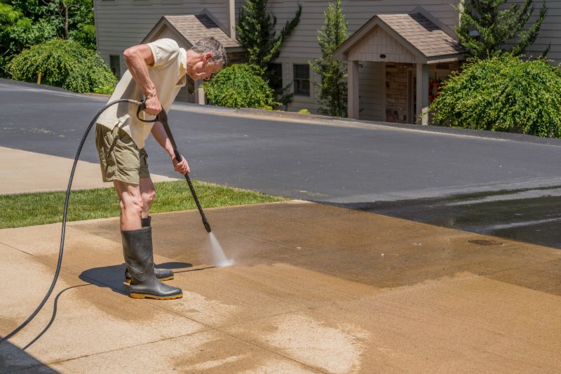 Cleaning a Driveway